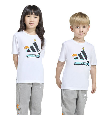 adidas Performance T-shirt - Minecraft - White