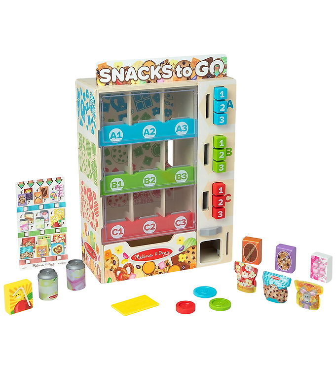 Melissa & Doug Snack Automat - Legemad - 19 dele