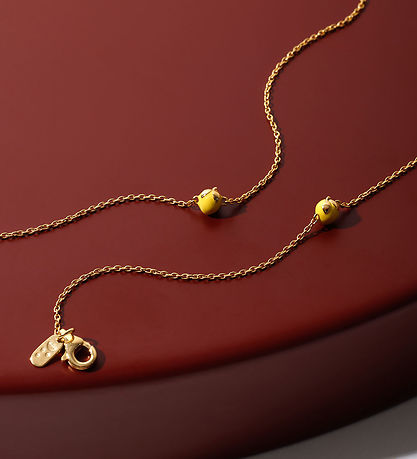 Design Letters Halskæde - Guldbelagt - When life gives you lemon