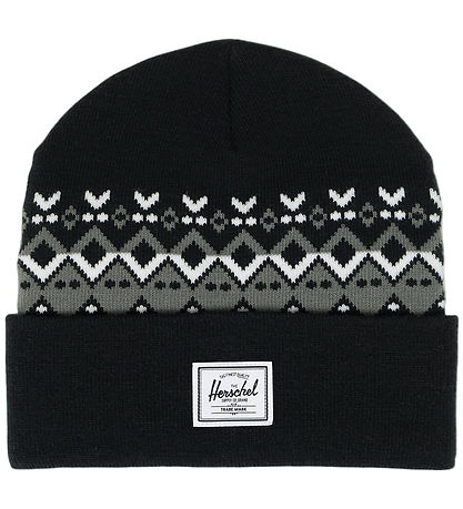 Herschel Hue - Strik - Elmer - Black Fair Isle