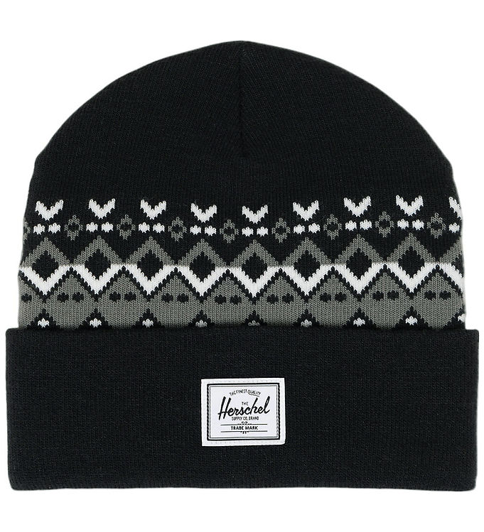 Herschel Hue - Strik - Elmer - Black Fair Isle