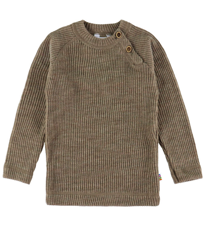 Joha Bluse - Strik - Uld - Beige Meleret