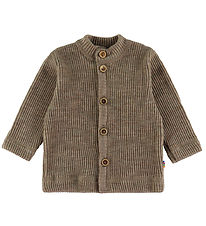 Joha Cardigan - Strik - Uld - Beige Meleret