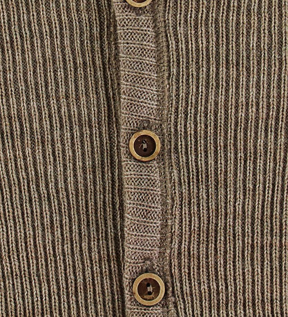 Joha Cardigan - Strik - Uld - Beige Meleret