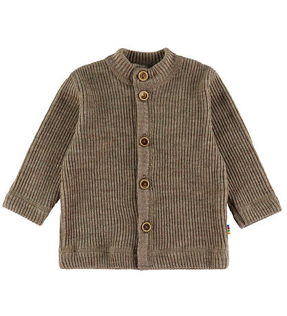 Joha Cardigan - Strik - Uld - Beige Meleret