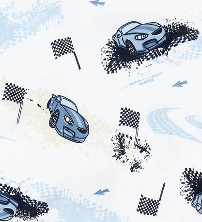 Joha Nattøj - 2 Delt - Bambus - Off White m. Print