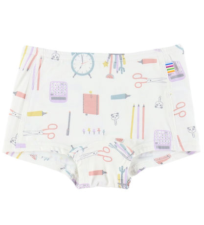 Joha Hipster - 2-pak - Viskose/ Bambus - Off White m. Print