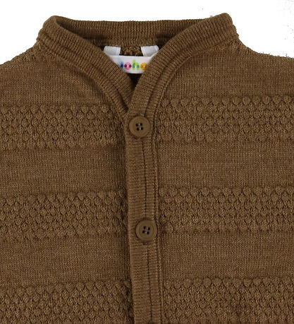 Joha Cardigan - Uld - Varm Brun