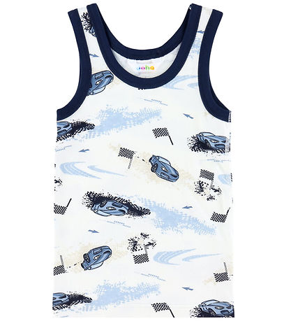 Joha Undertrøje - Viskose/ Bambus - Off White m. Print