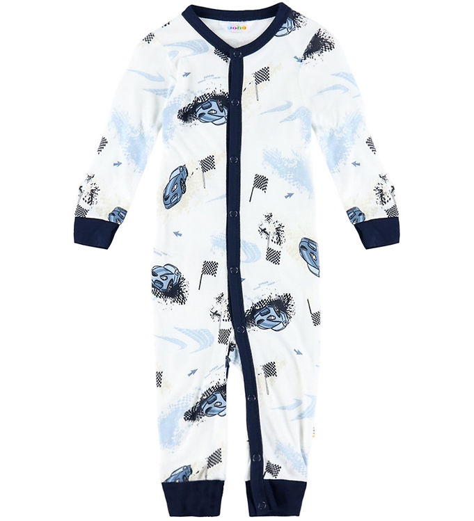 Joha Natdragt - Viskose/Bambus - Off White m. Print