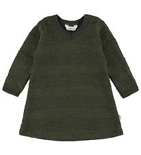 Joha Kjole - Uld - Mos Grøn