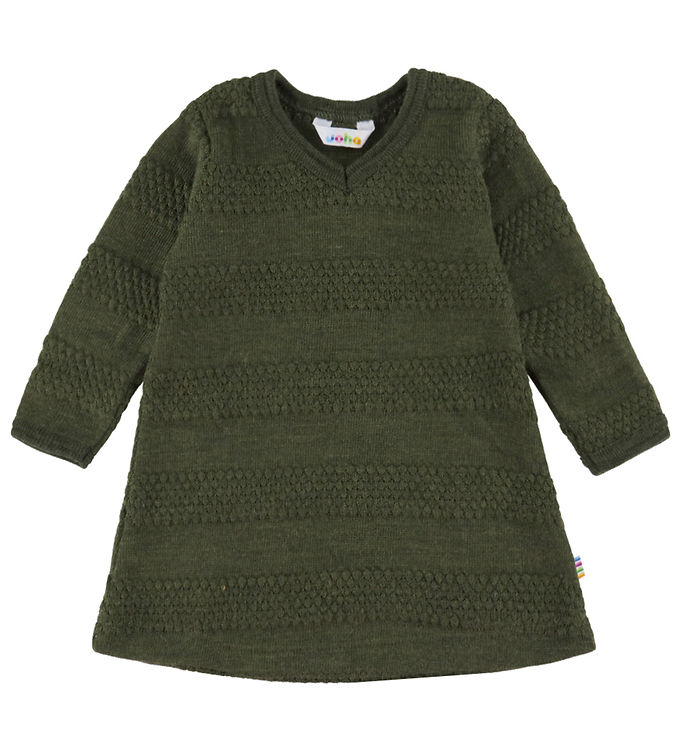 Joha Kjole - Strik - Uld - Mos Grøn