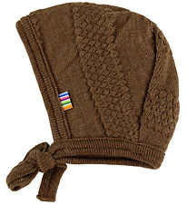 Joha Babyhjelm - Uld - Strik - Varm Brun