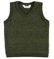 Joha Vest - Uld - Mos Grøn