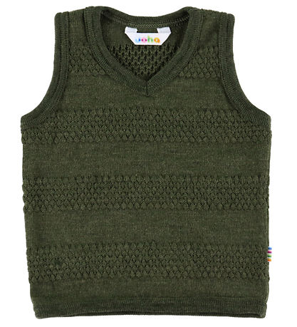 Joha Vest - Uld - Mos Grøn