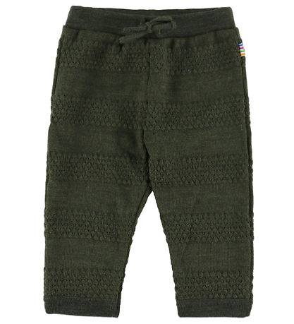 Joha Bukser - Strik - Uld - Mos Grøn