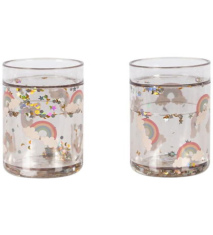 Konges Sløjd Glitterkopper - 2-pak - Rainbow