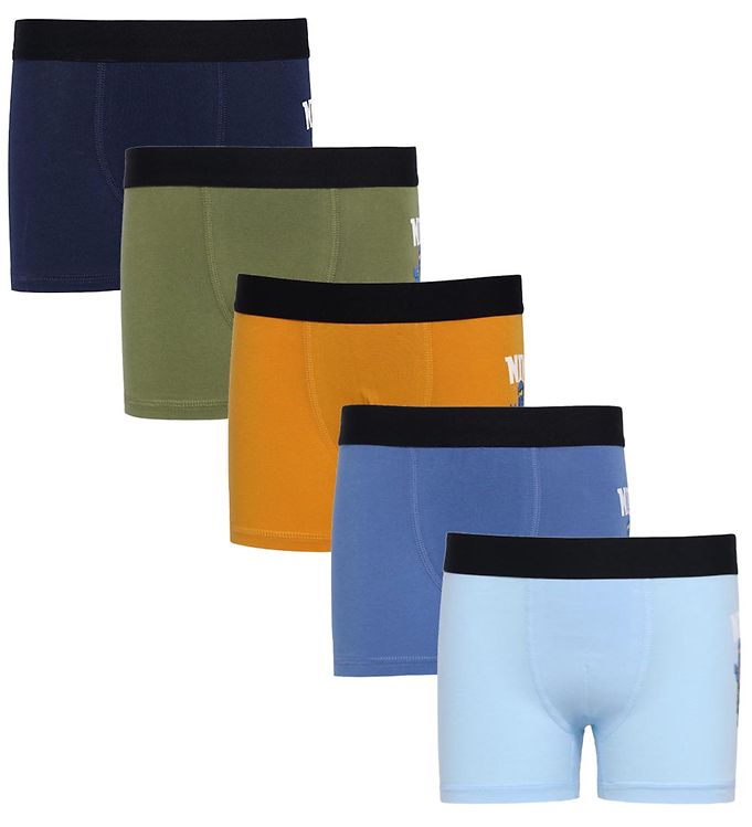 LEGO® Ninjago Boxershorts - 5-pak - LwAiko 100 - Blå/Orange/Army