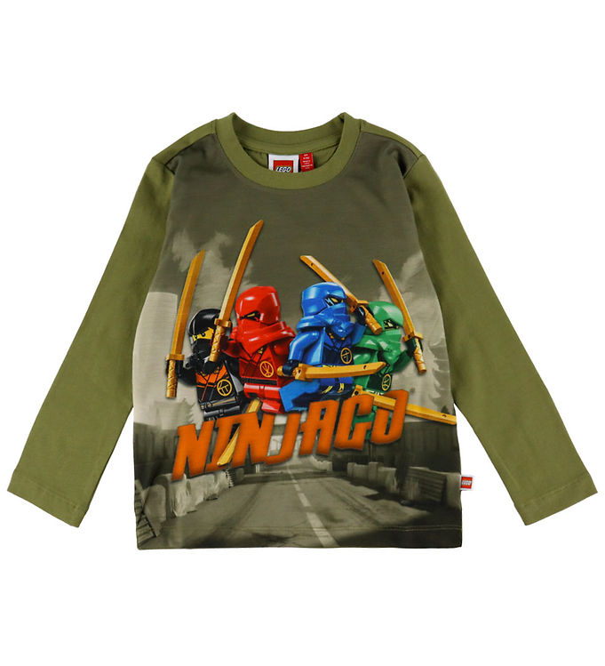 LEGO® Ninjago Bluse - LwTaj 101 - Armygrøn m. Print