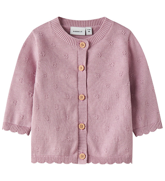 Name It Cardigan - Strik - NmfSully - Keepsake Lilac