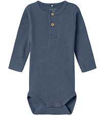 Name It Body l/æ - Rib - NbmKab - Vintage Indigo/Melange