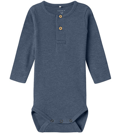 Name It Body l/æ - Rib - NbmKab - Vintage Indigo/Melange