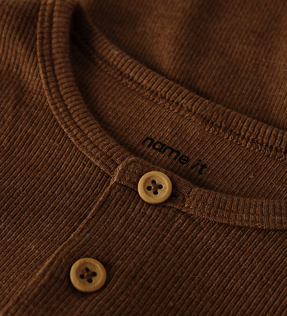 Name It Bluser - Rib - NbmKab - Toasted Coconut/Melange