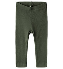 Name It Leggings - Rib - NbnKab - Shadow