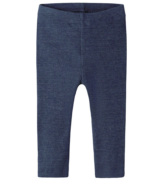 Name It Leggings - Rib - NbnKab - Vintage Indigo/Melange