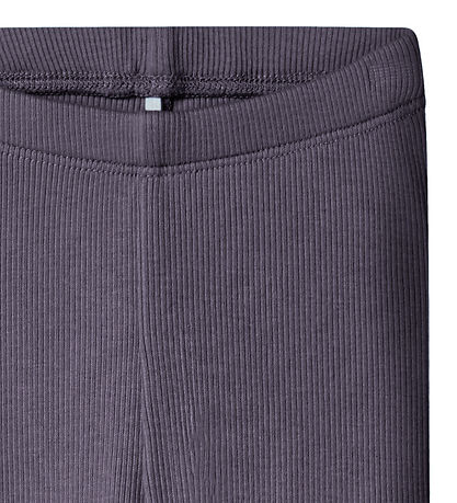 Name It Leggings - Rib - NbnKab - Lavender Gray