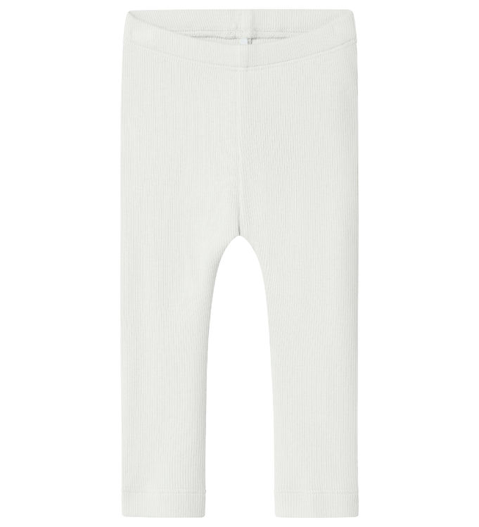 Name It Leggings - Rib - NbnKab - Cloud Dancer