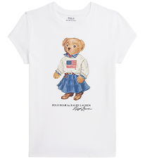 Polo Ralph Lauren T-shirt - Hvid m. Bamse