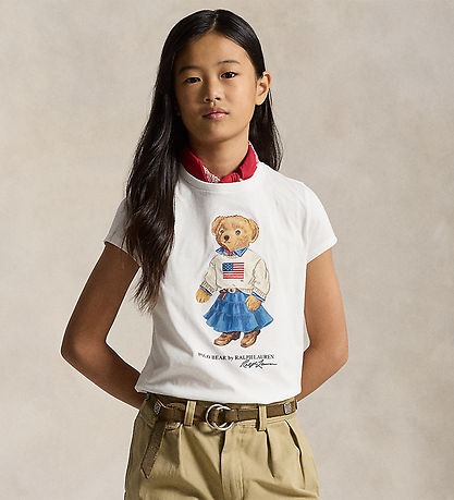 Polo Ralph Lauren T-shirt - Hvid m. Bamse