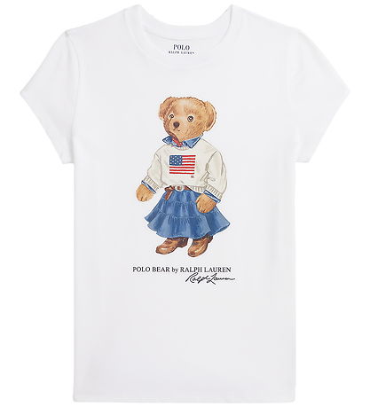 Polo Ralph Lauren T-shirt - Hvid m. Bamse