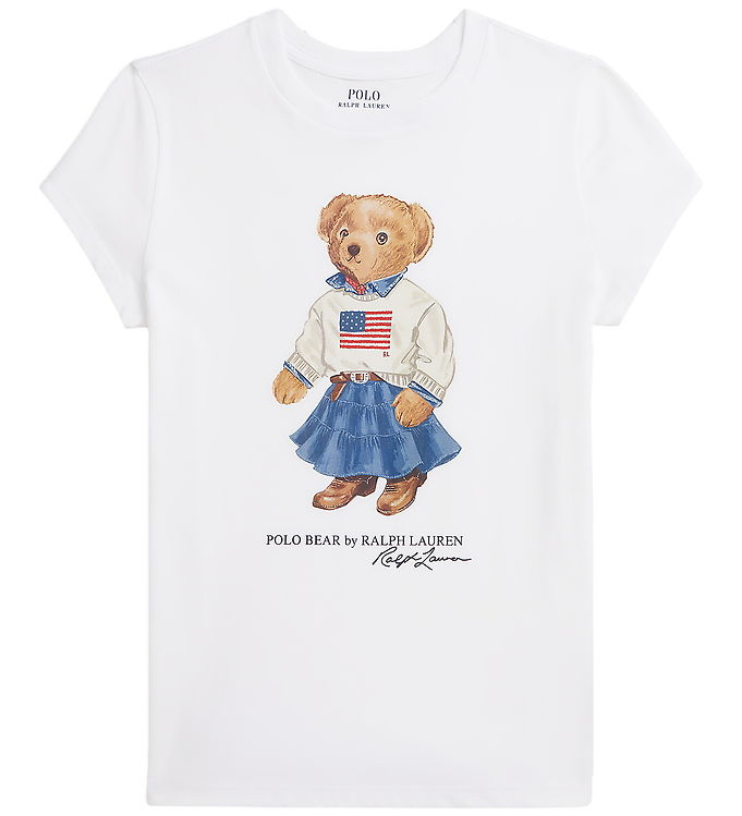 Polo Ralph Lauren T-shirt - Hvid m. Bamse