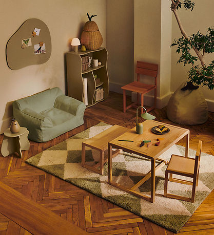 Ferm Living Lænestol - Billow Bean Bag - 50x80x48 cm - Tea Green