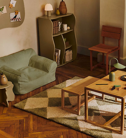 Ferm Living Lænestol - Billow Bean Bag - 50x80x48 cm - Tea Green