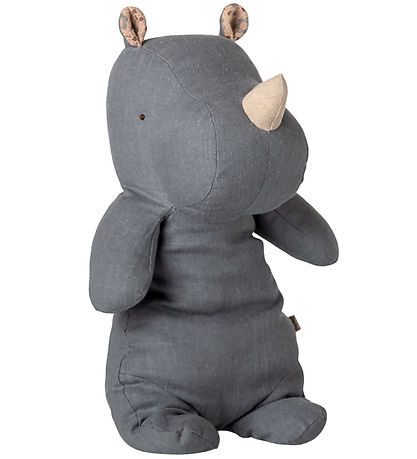 Maileg Bamse - Safari Friends - Næsehorn - Medium - Støvet Blå