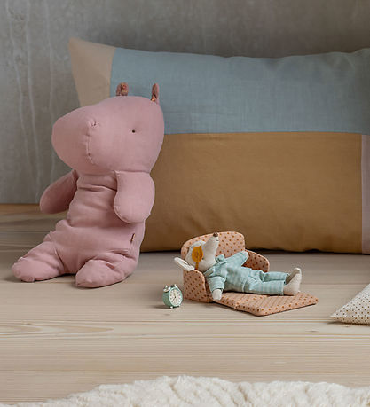 Maileg Bamse - Safari Friends - Flodhest - Medium - Rosa