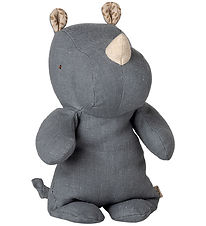 Maileg Bamse - Safari Friends - Næsehorn - Lille - Støvet blå