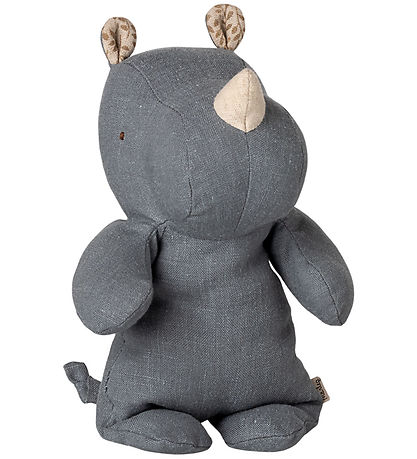 Maileg Bamse - Safari Friends - Næsehorn - Lille - Støvet blå