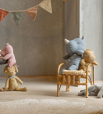 Maileg Bamse - Safari Friends - Flodhest - Lille - Råhvid