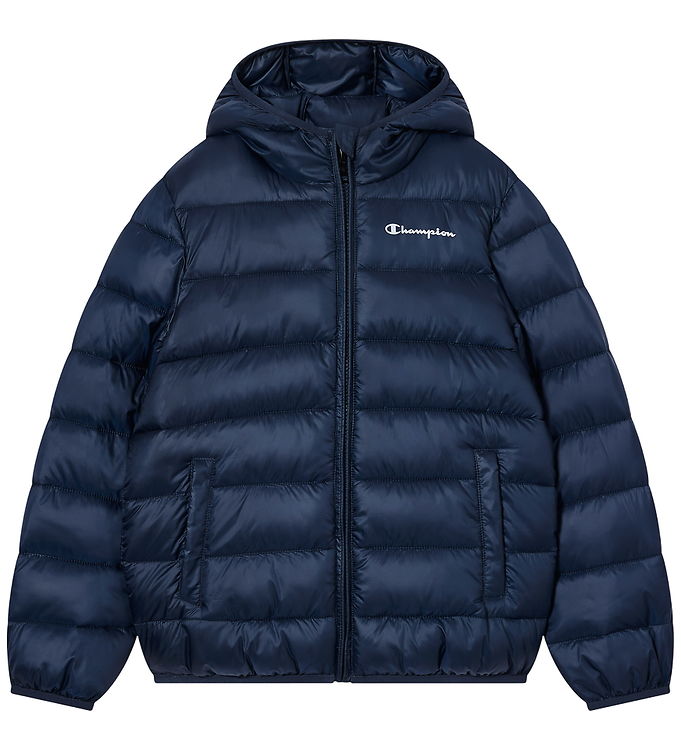 Champion Dynejakke - Hooded - Sky Captain