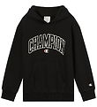 Champion Hoodie - Black Beauty w. Print
