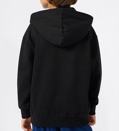 Champion Hættetrøje - Black Beauty m. Print