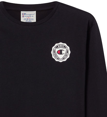 Champion Bluse - Black Beauty m. Print