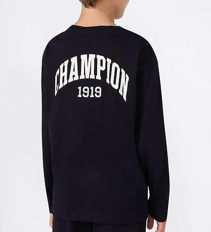 Champion Bluse - Black Beauty m. Print