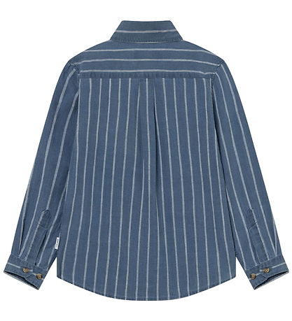 Les Deux Skjorte - Kash Indigo Stripe - Denim Blue