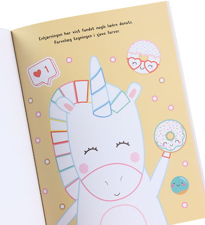 Forlaget Tukan Malebog m. Juveler - Enhjørning