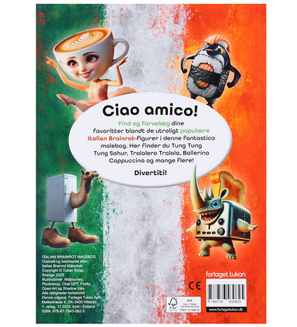 Forlaget Tukan Malebog  - Italian Brainrot